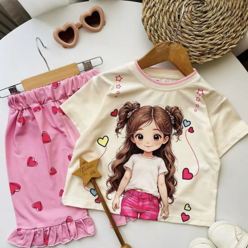 تیشرت شلوارک دخترانه