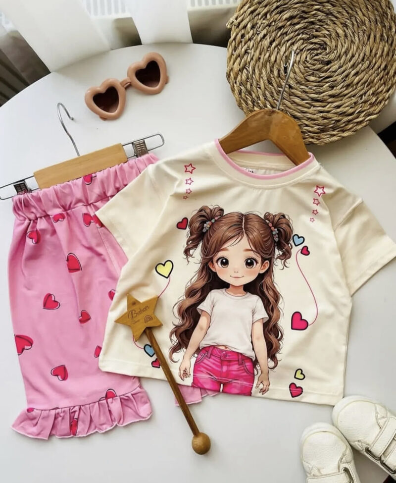 تیشرت شلوارک دخترانه